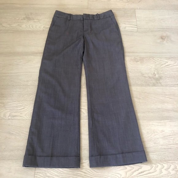 Banana Republic Ryan Fit Navy Wool blend Cuffed Dress Pants - Picture 13 of 16